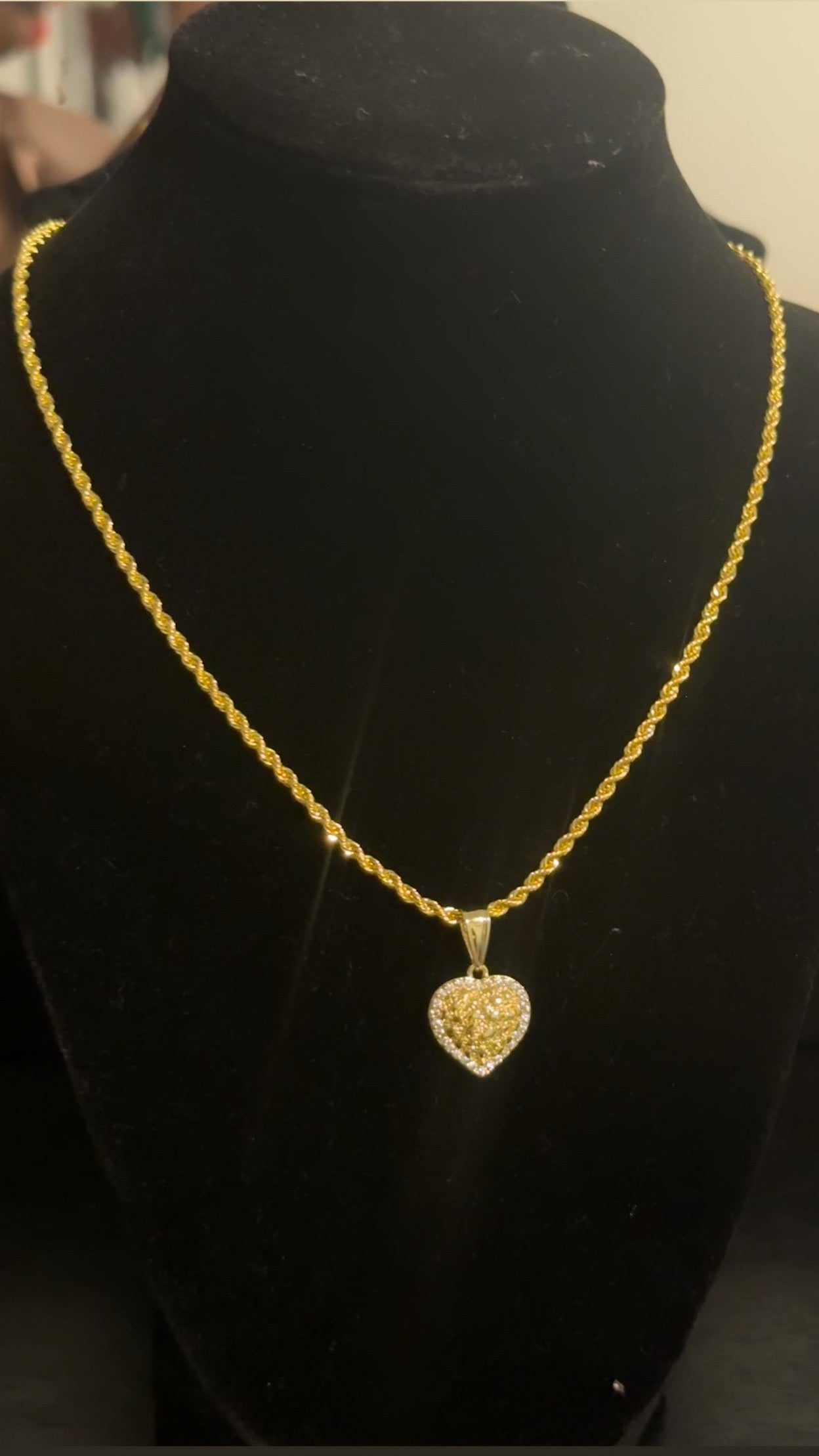 Nugget Heart Necklace