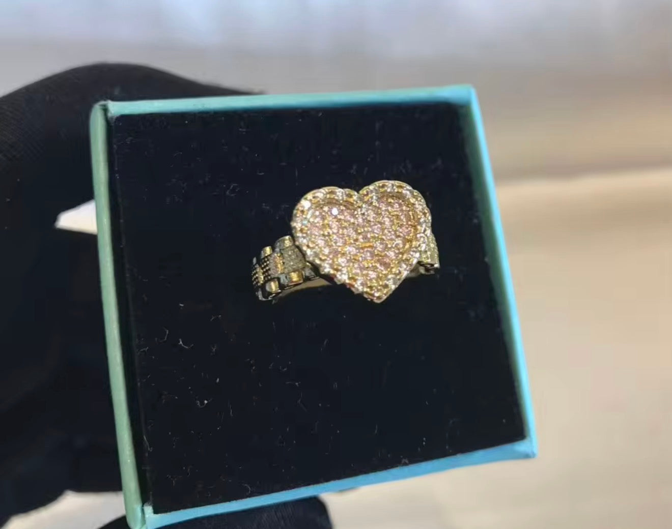 Rolex Diamond Heart Ring
