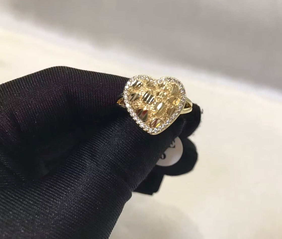 Nugget Heart Ring