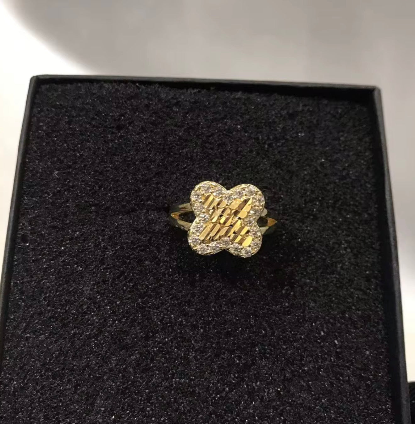 Diamond Flower Ring