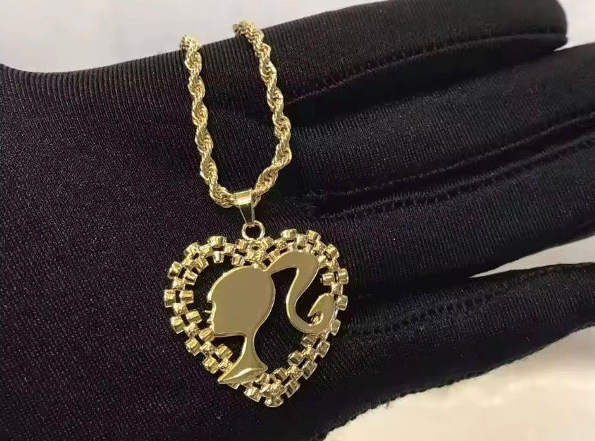 Barbie Heart Necklace