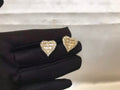 Diamond Heart Earrings
