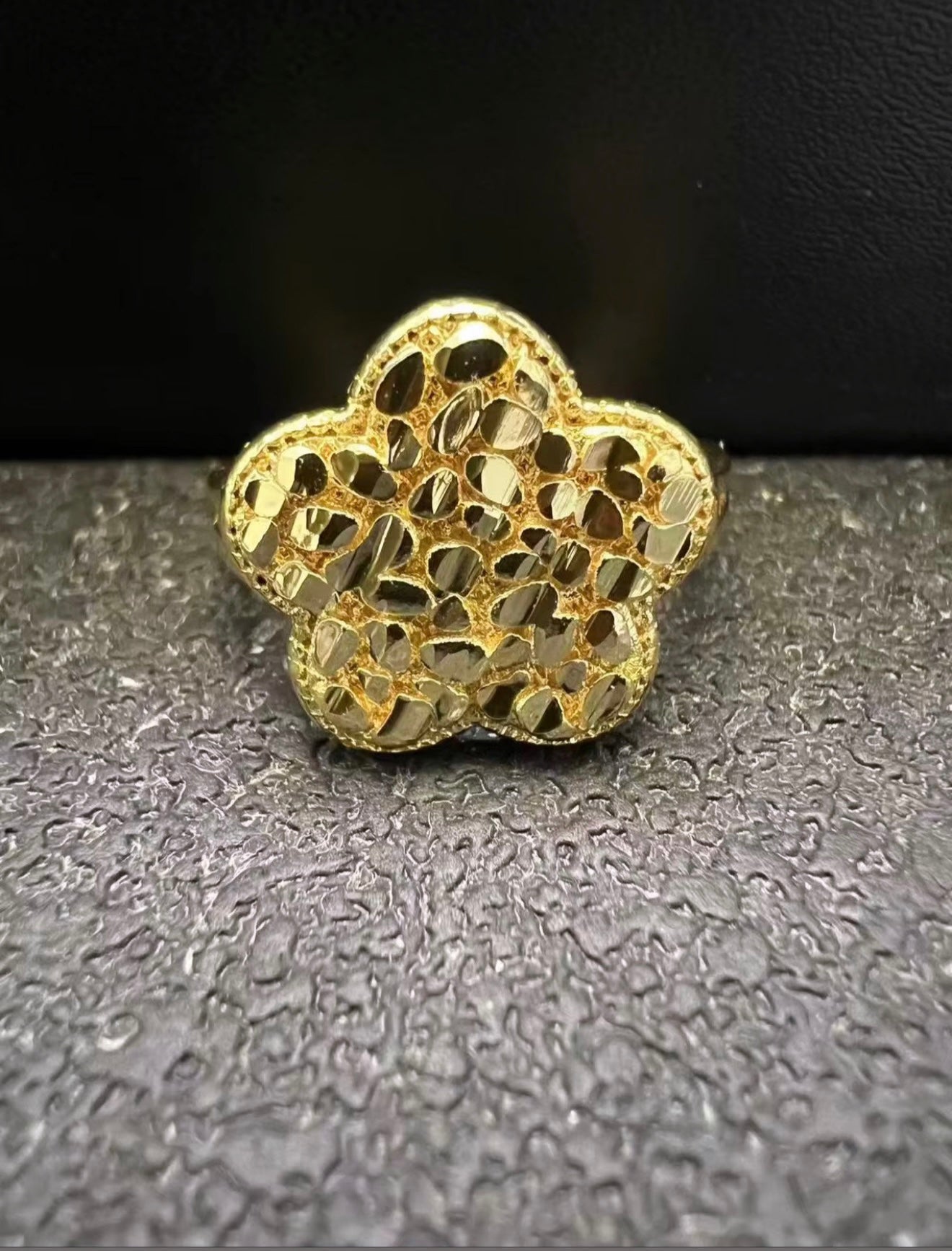 Nugget Flower Ring