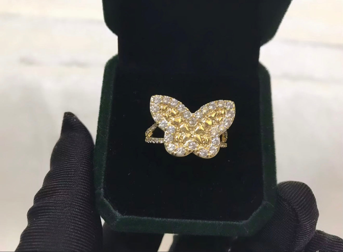 Butterfly Diamond Ring