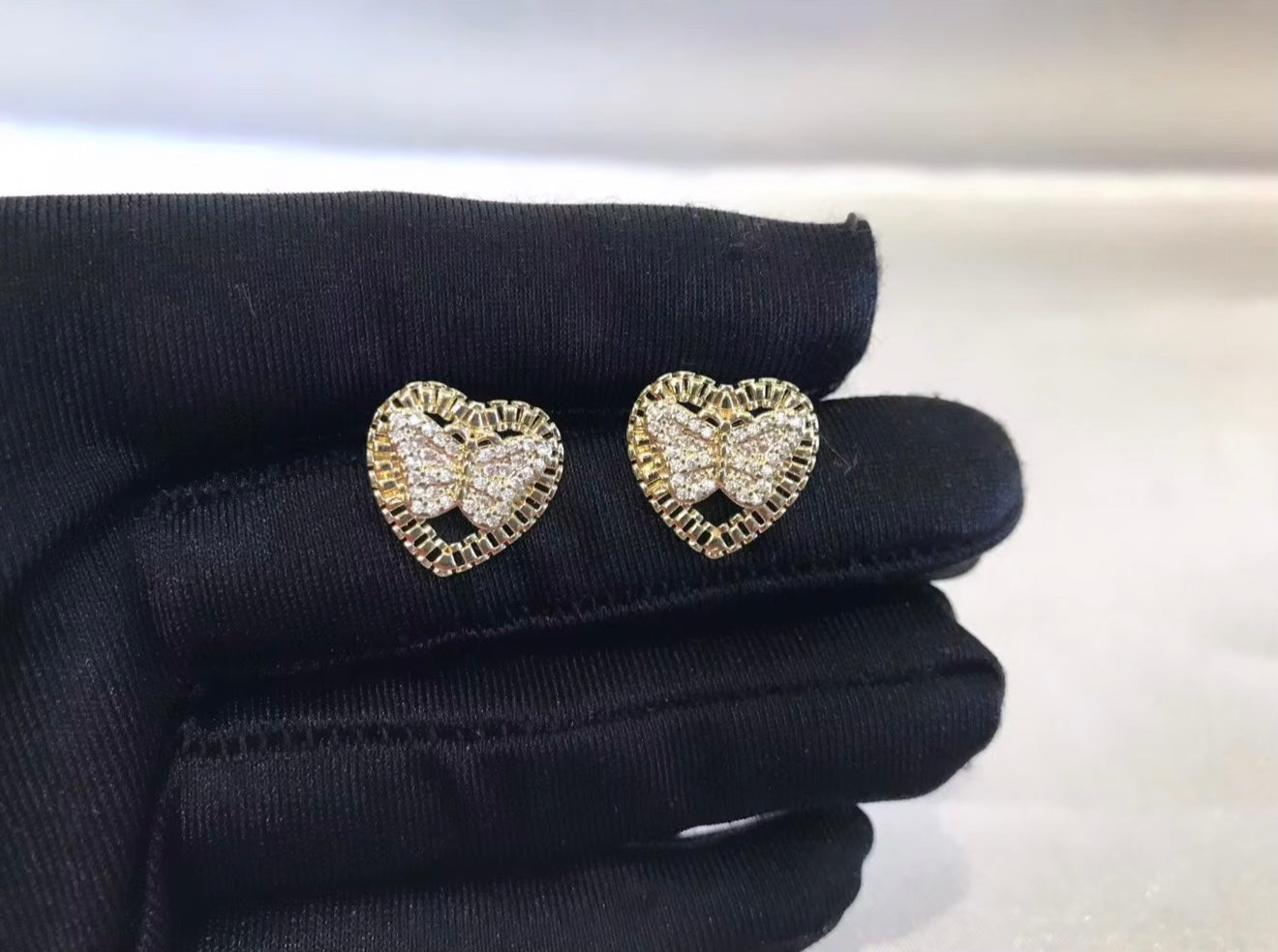 Butterfly Heart Earrings