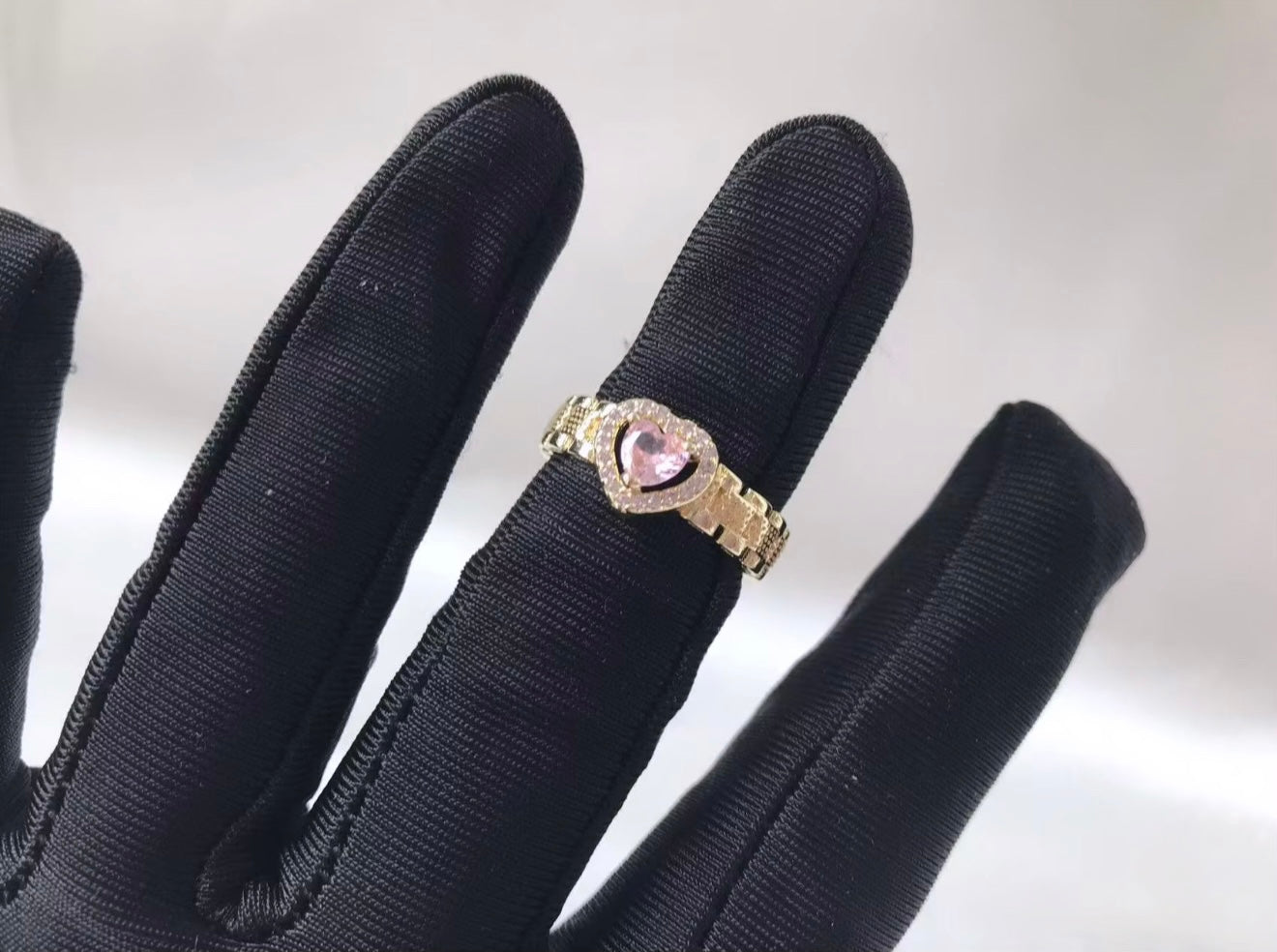 Pink Heart Ring
